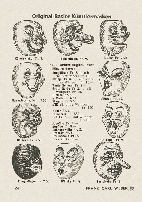 Franz Carl Weber Katalog Scherz, Ball und Fastnacht 1949