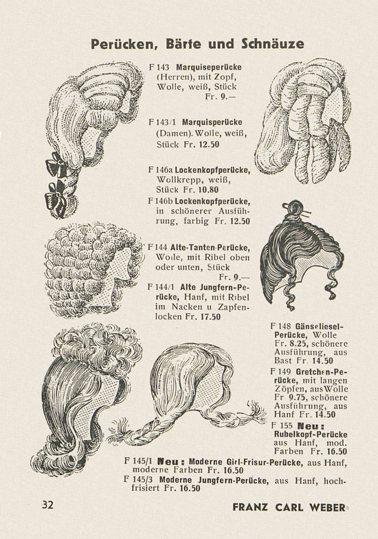 Franz Carl Weber Katalog Scherz, Ball und Fastnacht 1949