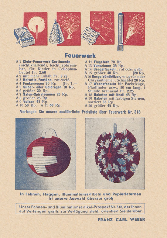 Franz Carl Weber Katalog Scherz, Ball und Fastnacht 1949