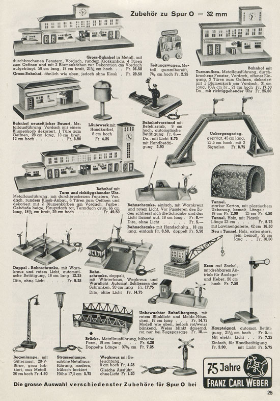 Franz Carl Weber AG Katalog Technische Spielwaren 1956 