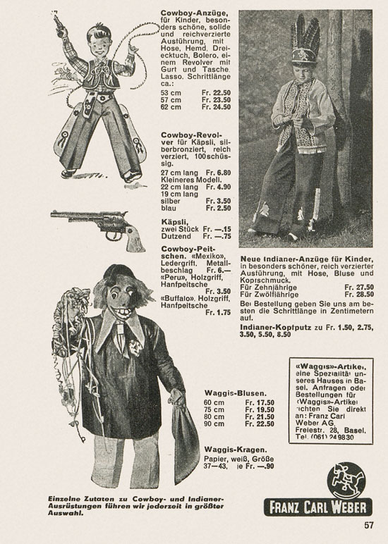 Franz Carl Weber Katalog Scherz und Unterhaltung 1959