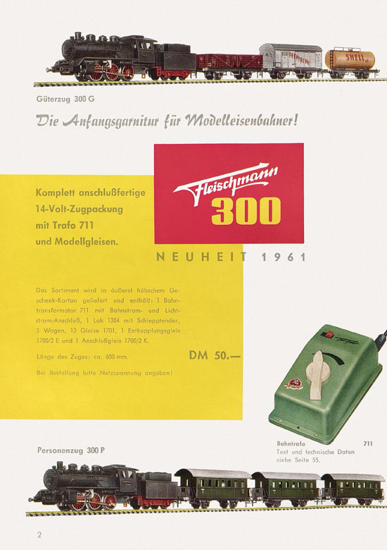 Fleischmann Katalog H0 1961-1962