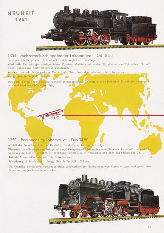 Fleischmann Katalog H0 1961-1962