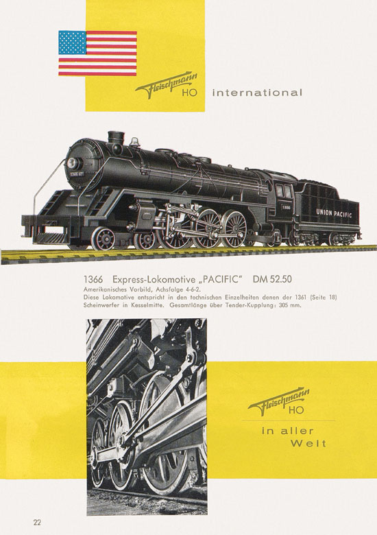 Fleischmann Katalog H0 1961-1962