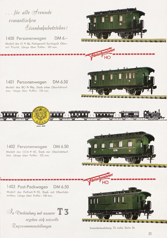 Fleischmann Katalog H0 1961-1962