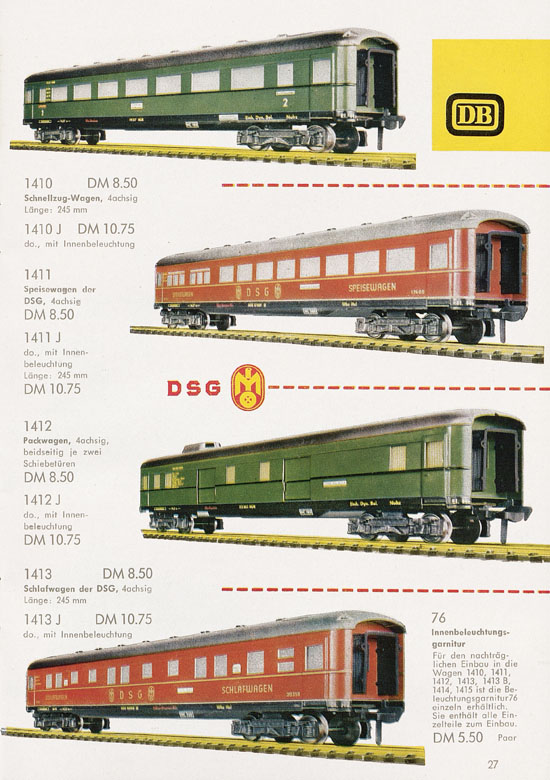 Fleischmann Katalog H0 1961-1962