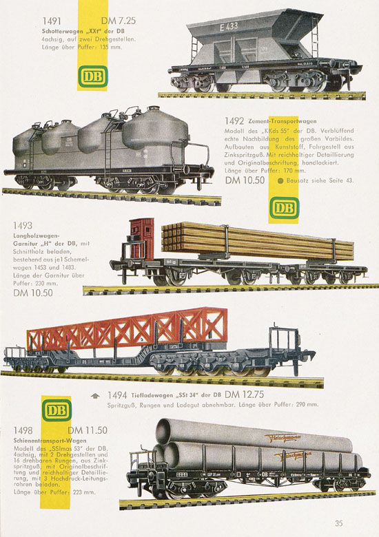 Fleischmann Katalog H0 1961-1962