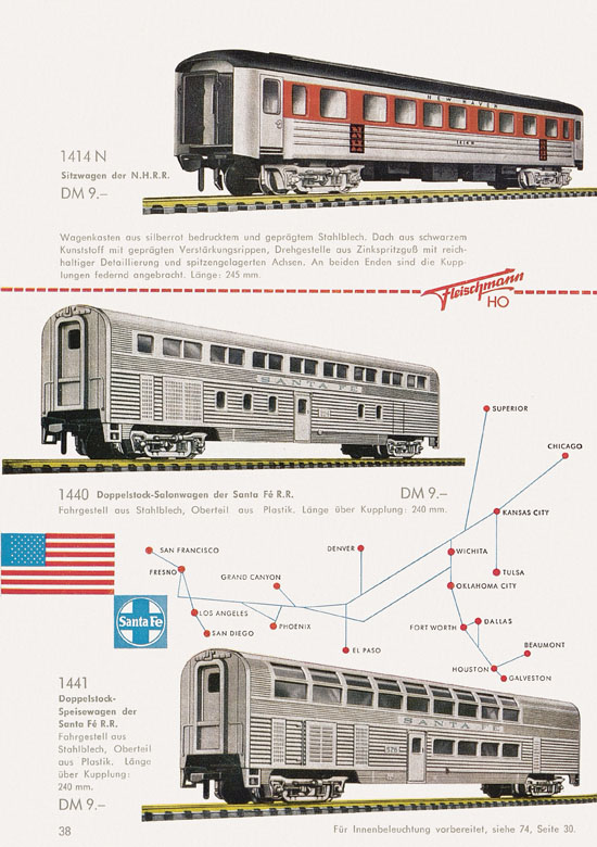 Fleischmann Katalog H0 1961-1962