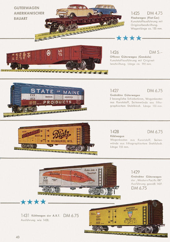 Fleischmann Katalog H0 1961-1962