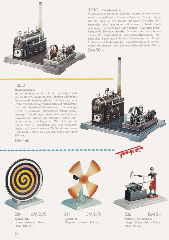 Fleischmann Katalog H0 1961-1962