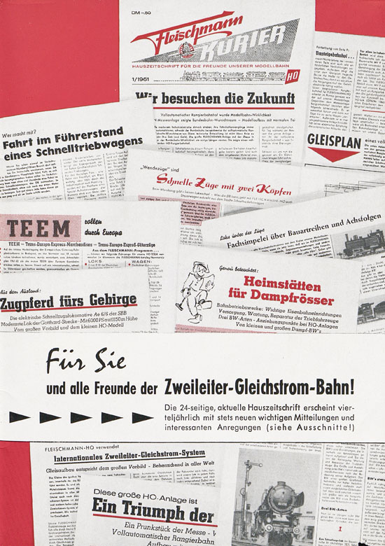 Fleischmann Katalog H0 1961-1962