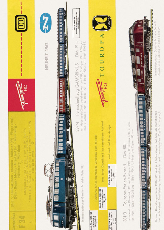 Fleischmann Katalog H0 1962-1963