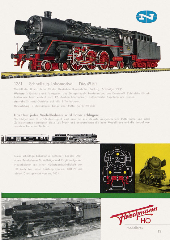 Fleischmann Katalog H0 1962-1963