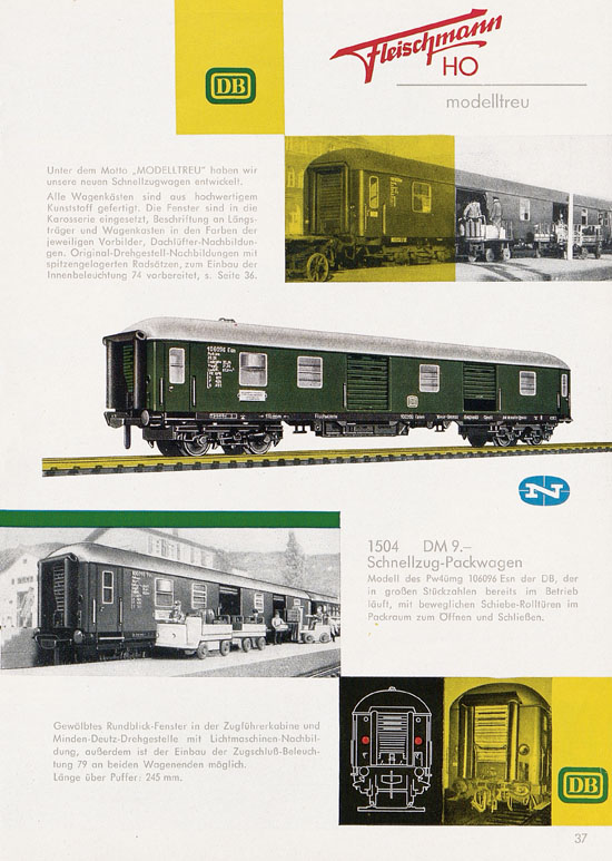 Fleischmann Katalog H0 1962-1963