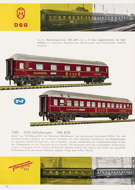 Fleischmann Katalog H0 1962-1963