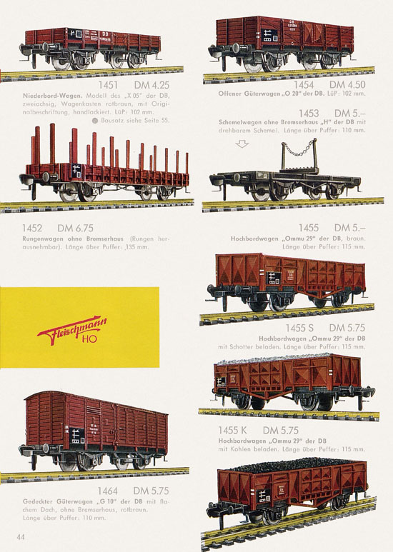 Fleischmann Katalog H0 1962-1963