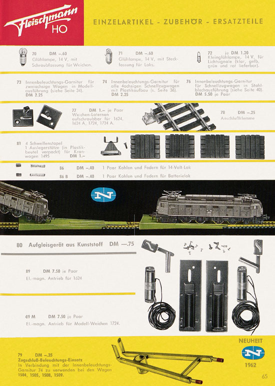 Fleischmann Katalog H0 1962-1963