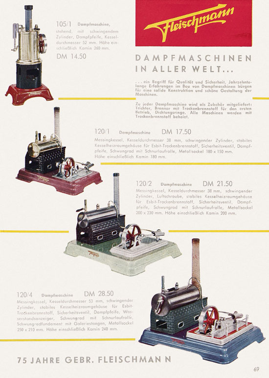 Fleischmann Katalog H0 1962-1963