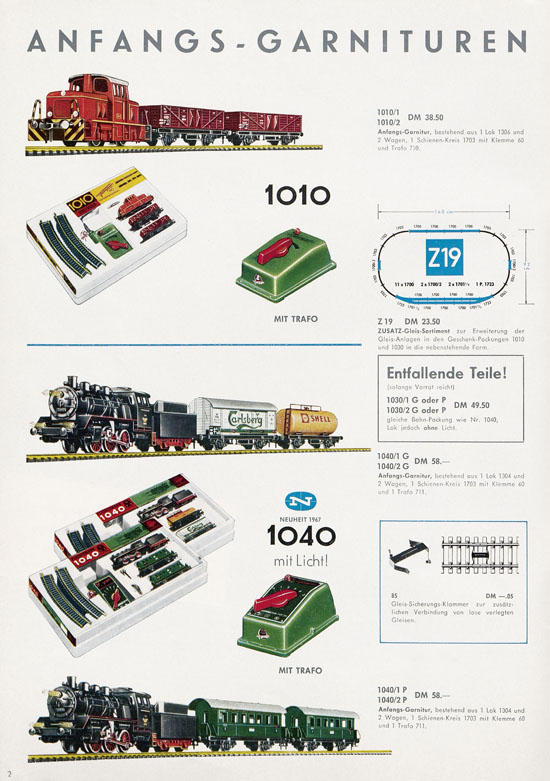 Fleischmann H0 International Auto-Ralley Katalog 1967-1968