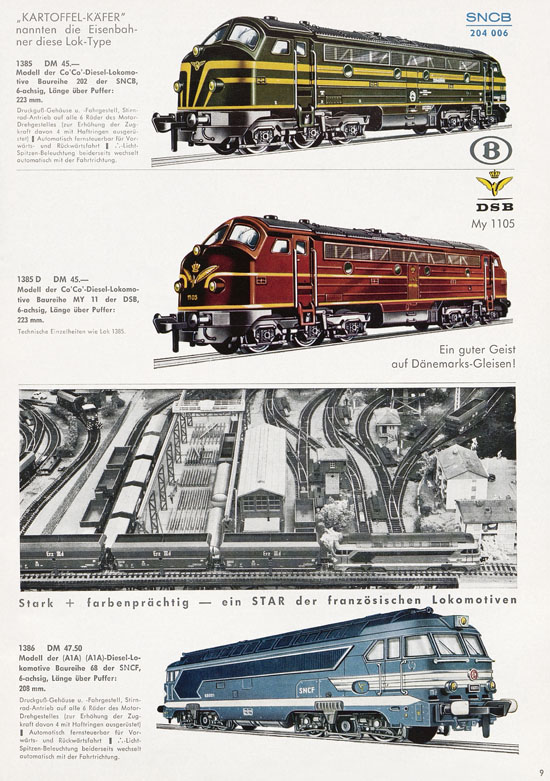 Fleischmann Katalog Modelleisenbahn Auto-Ralley 1968-1969