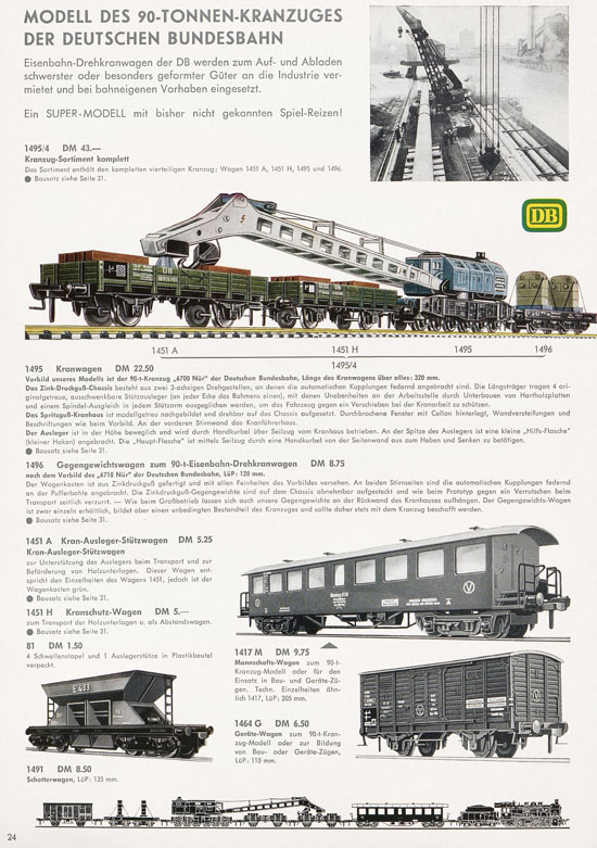 Fleischmann Katalog Modelleisenbahn Auto-Ralley 1968-1969