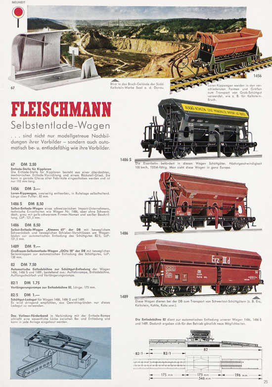 Fleischmann Katalog Modelleisenbahn Auto-Ralley 1968-1969