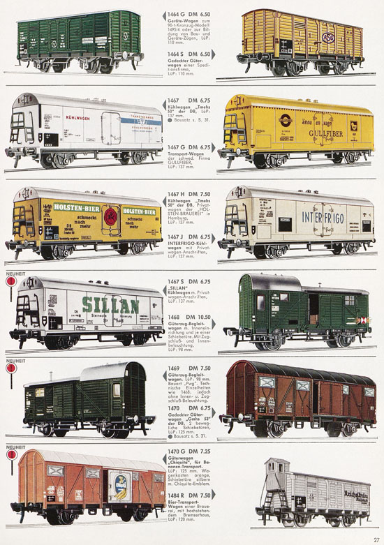 Fleischmann Katalog Modelleisenbahn Auto-Ralley 1968-1969