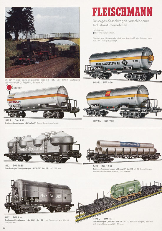 Fleischmann Katalog Modelleisenbahn Auto-Ralley 1968-1969