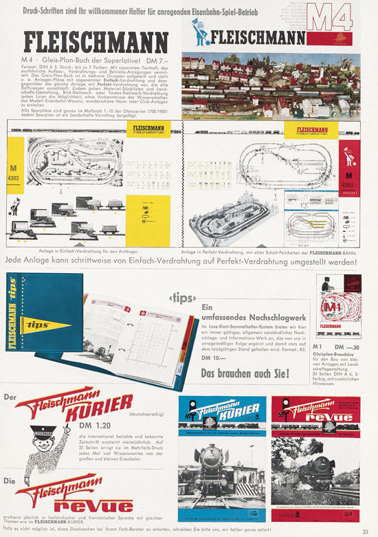 Fleischmann Katalog Modelleisenbahn Auto-Ralley 1968-1969