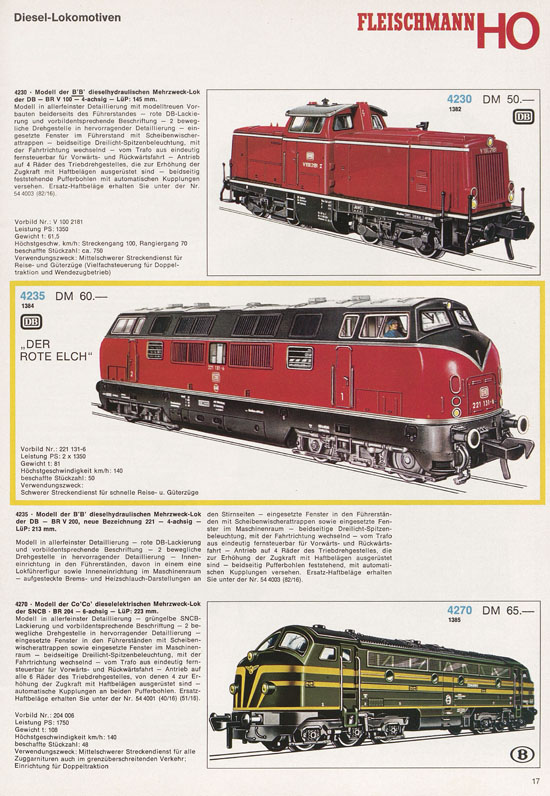 Fleischmann Katalog 1971