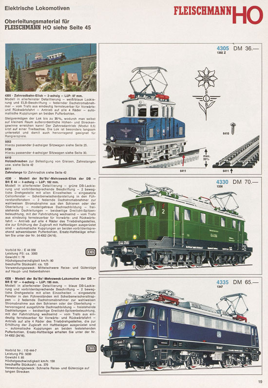 Fleischmann Katalog 1971