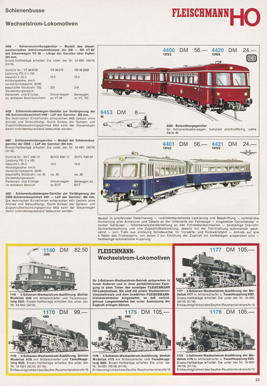 Fleischmann Katalog 1971