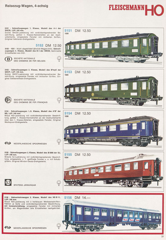 Fleischmann Katalog 1971