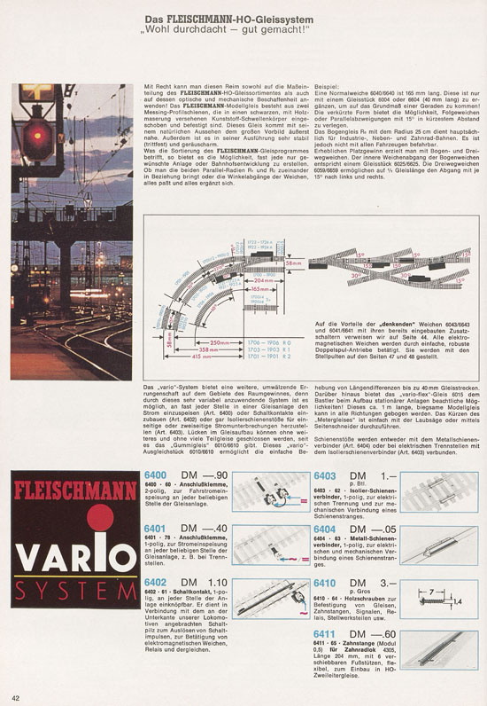 Fleischmann Katalog 1971