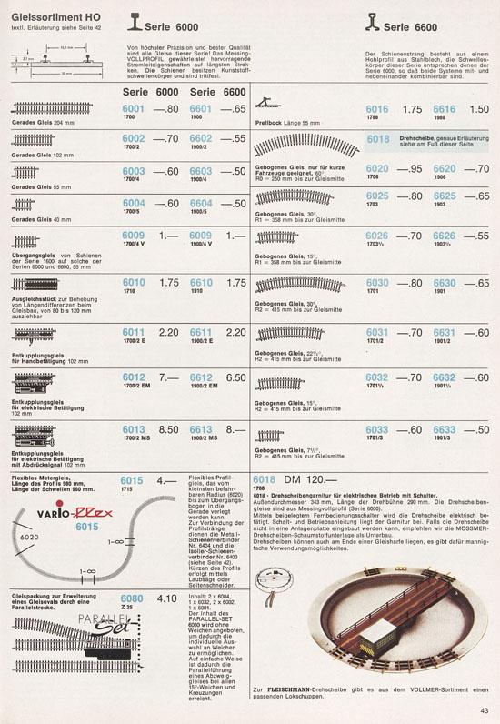 Fleischmann Katalog 1971