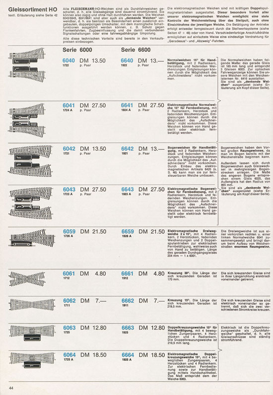 Fleischmann Katalog 1971