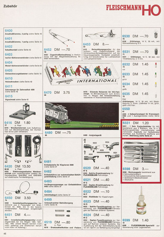 Fleischmann Katalog 1971