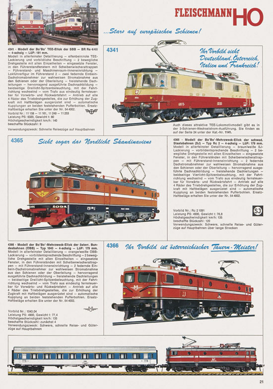 Fleischmann Katalog 1974