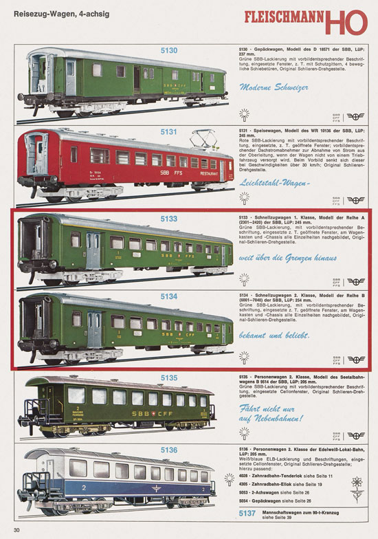 Fleischmann Katalog 1974