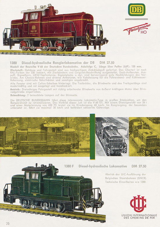 Fleischmann Katalog H0 1963-1964