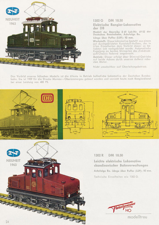 Fleischmann Katalog H0 1963-1964