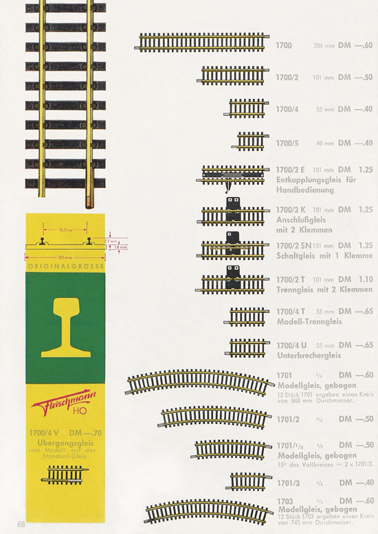 Fleischmann Katalog H0 1963-1964