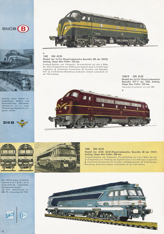 Fleischmann Katalog H0 International 1965-1966