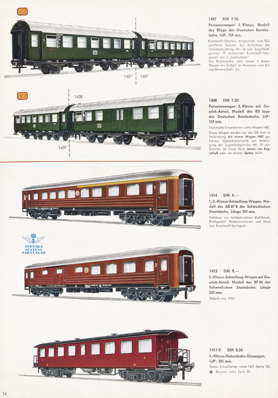 Fleischmann Katalog H0 International 1965-1966