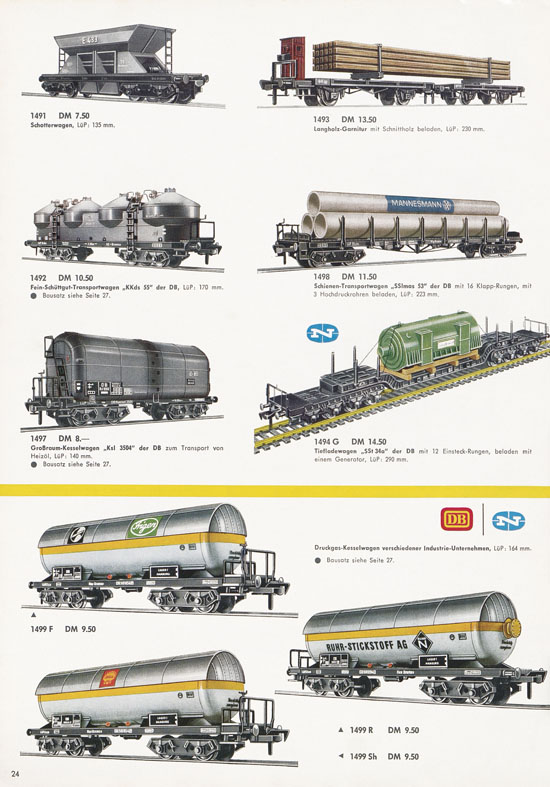 Fleischmann Katalog H0 International 1965-1966