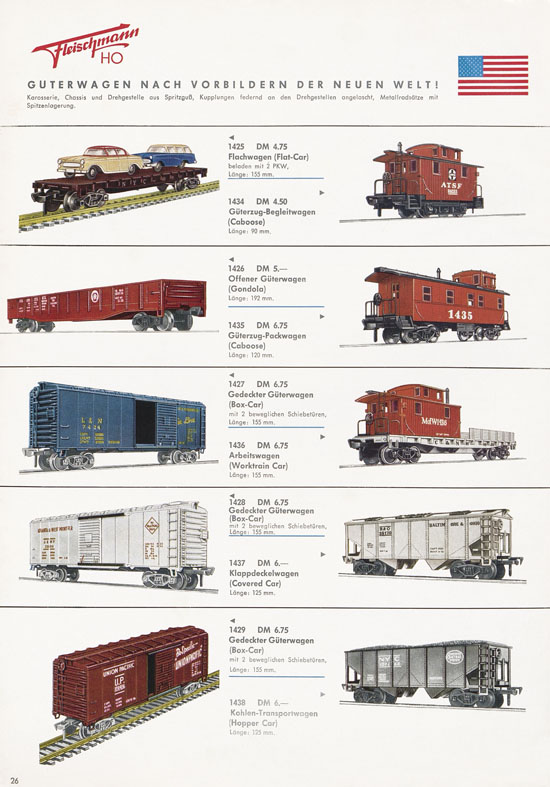 Fleischmann Katalog H0 International 1965-1966