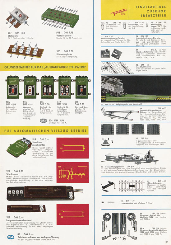 Fleischmann Katalog H0 International 1965-1966