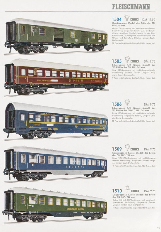 Fleischmann Katalog 1969