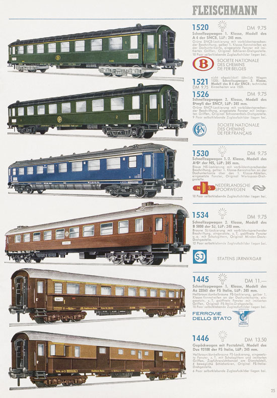 Fleischmann Katalog 1969