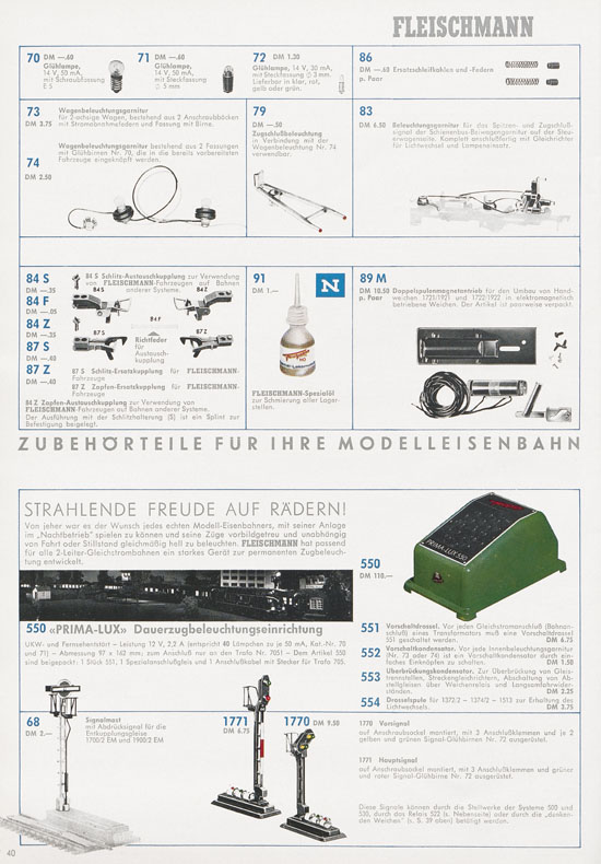 Fleischmann Katalog 1969